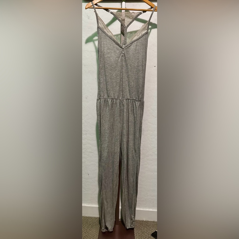 Splendid Long Sleep Romper Gray Women's Jumpsuit size L